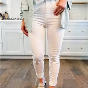 Judy Blue mid-rise skinny fit white jeans